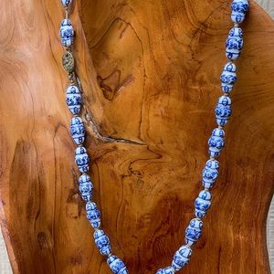 Vintage Chinese Porcelain Necklace